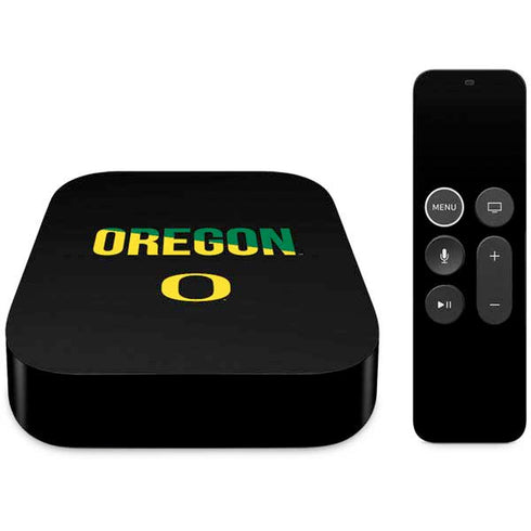University of Oregon Split on Black Apple TV Skin